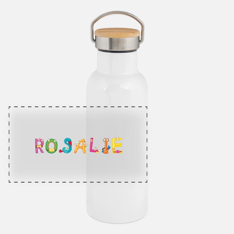 Rosalie Panorama Thermosflasche mit Bambusdeckel
