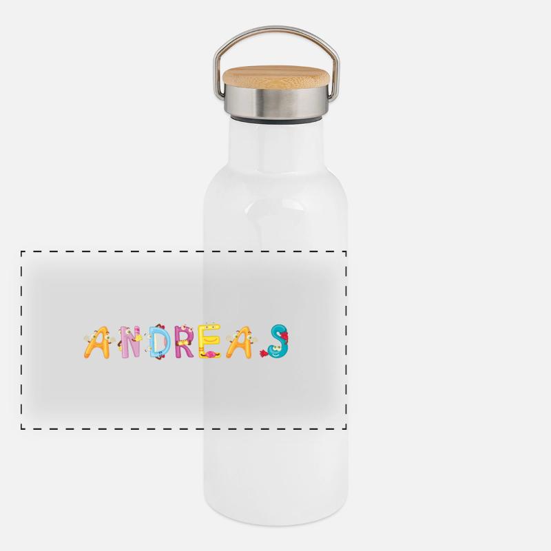 Andreas Panorama Thermosflasche mit Bambusdeckel