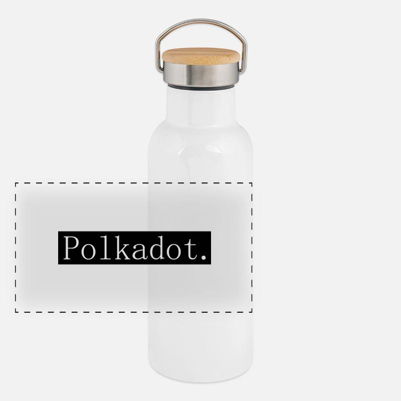 [HD] Polkadot Gourde isotherme avec bouchon en bambou