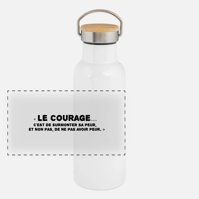Courage Panoramic Thermal Bottle with Bamboo Lid