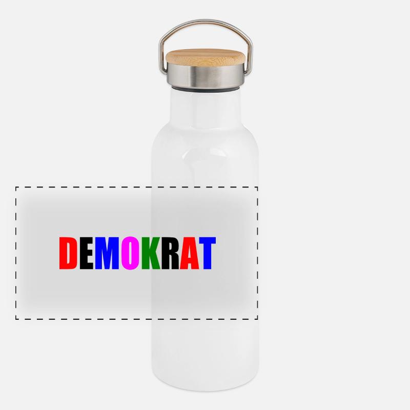 Demokrat Panorama Thermosflasche mit Bambusdeckel