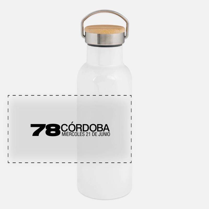 Cordoba 78 by sixnineline Panorama Thermosflasche mit Bambusdeckel