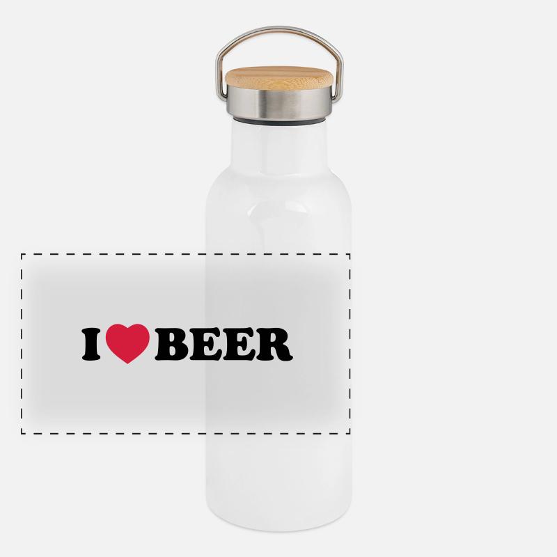 I love beer Panoramic Thermal Bottle with Bamboo Lid