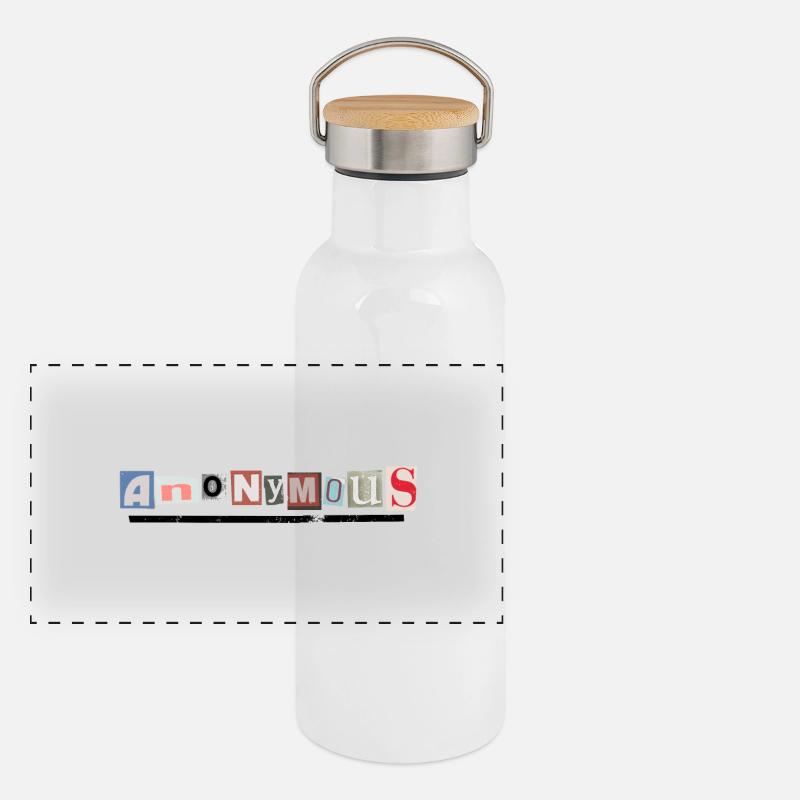 Panorama Thermosflasche mit Bambusdeckel