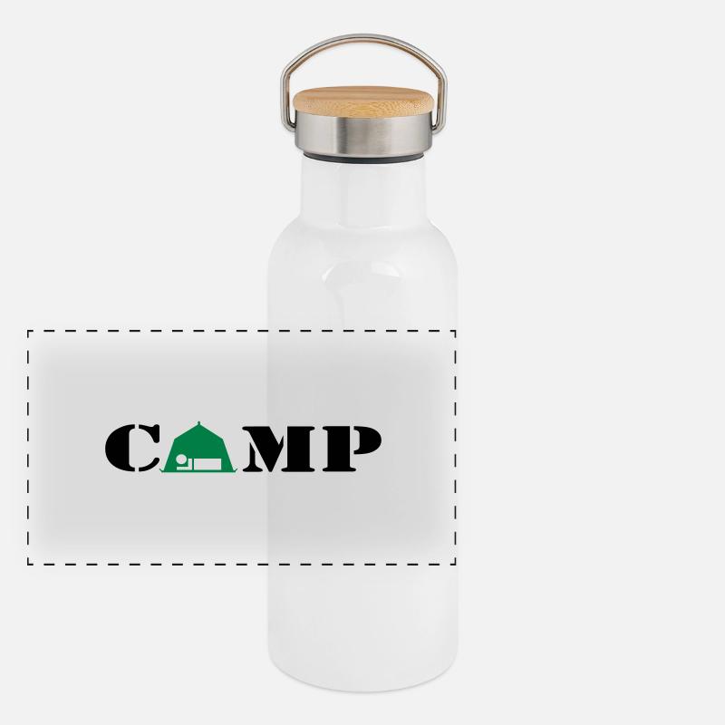camp_2c Panorama Thermosflasche mit Bambusdeckel