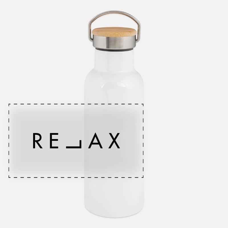 RELAX Gourde isotherme avec bouchon en bambou