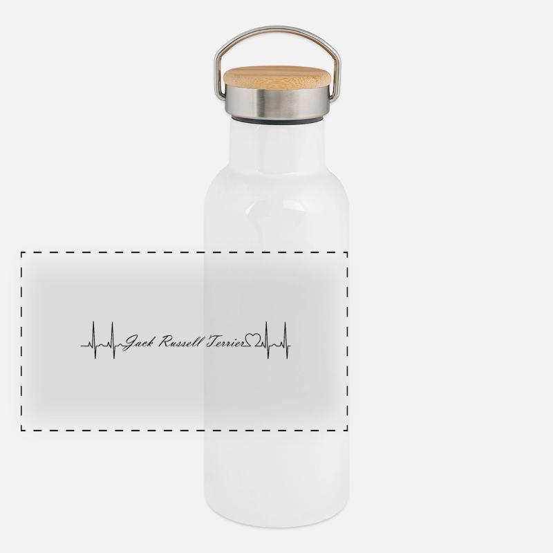 Jack Russell Terrier Panoramic Thermal Bottle with Bamboo Lid