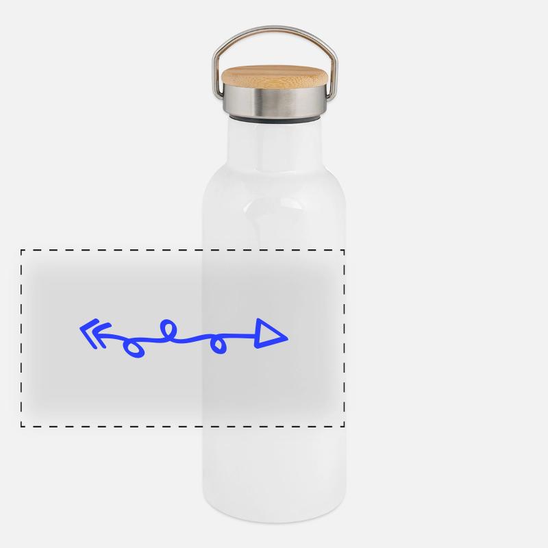 Panorama Thermosflasche mit Bambusdeckel