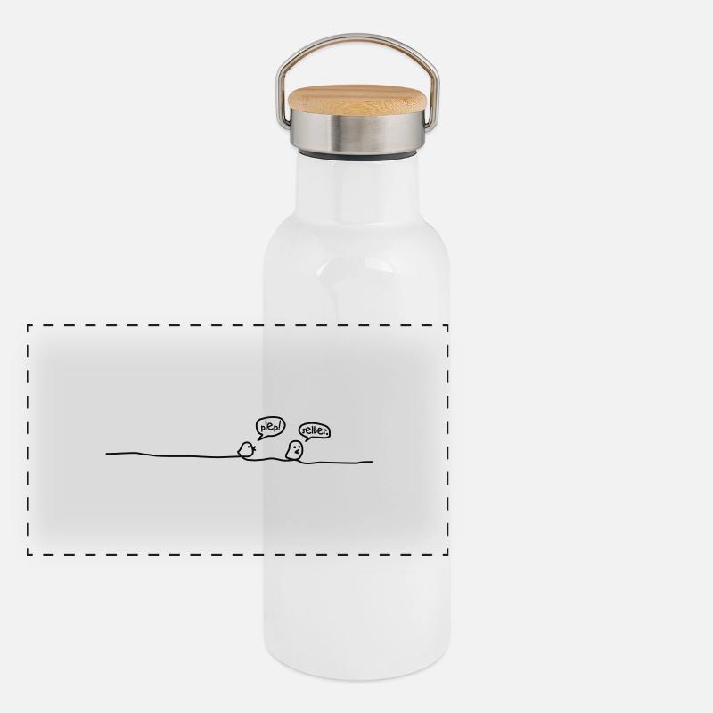 beep itself Panoramic Thermal Bottle with Bamboo Lid