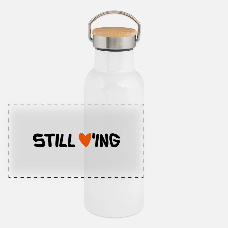 Still Loving Panorama Thermosflasche mit Bambusdeckel