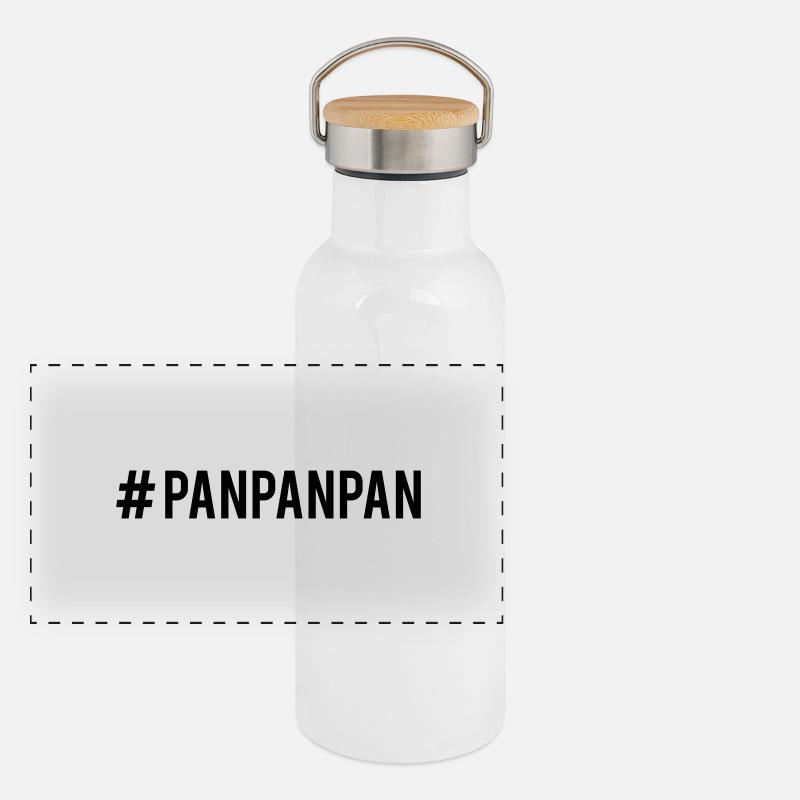 Panpanpan Gourde isotherme avec bouchon en bambou