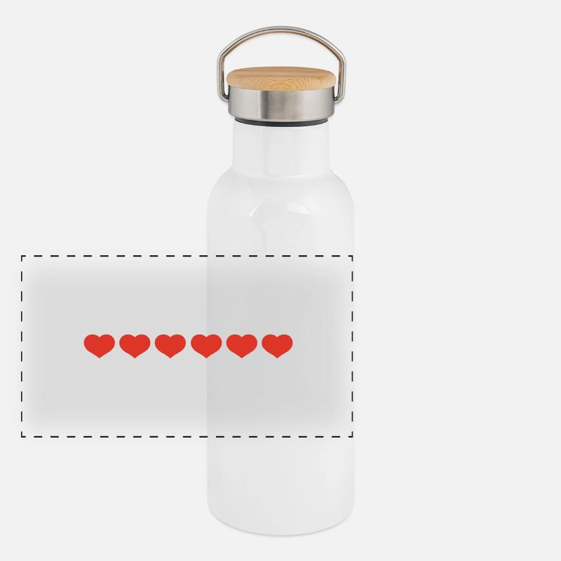 love Panorama Thermosflasche mit Bambusdeckel