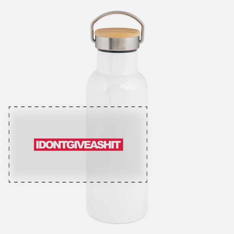 Give a Shit Panorama Thermosflasche mit Bambusdeckel