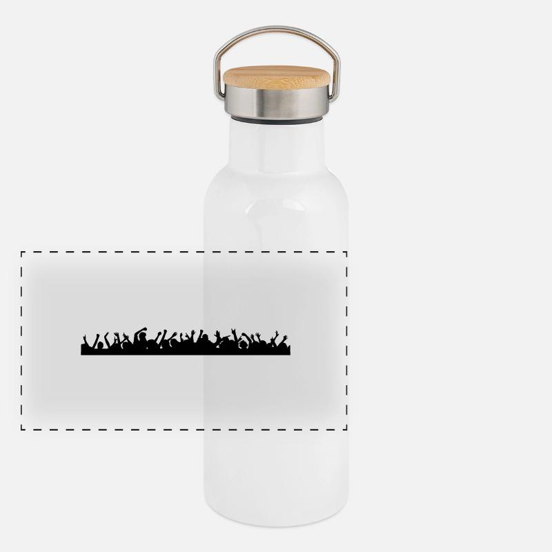 Panorama Thermosflasche mit Bambusdeckel