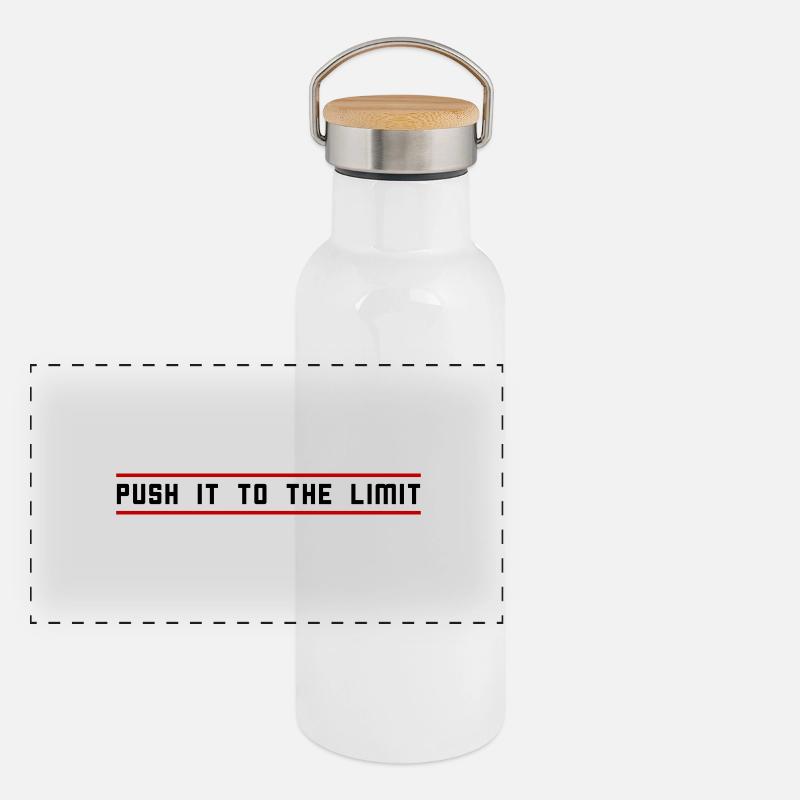 Push it to the limit Panoramic Thermal Bottle with Bamboo Lid