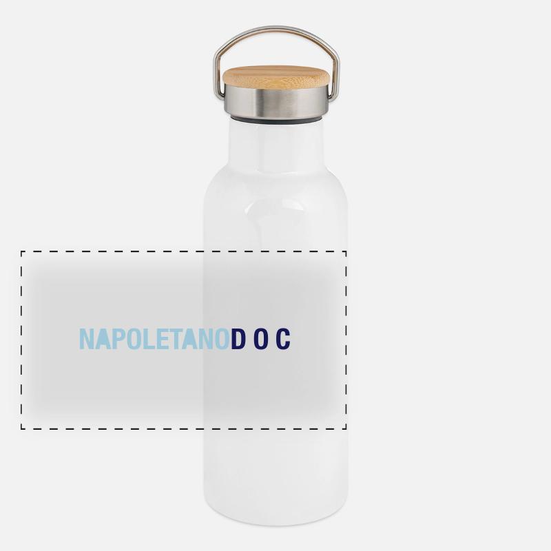 NapoletanoDOC Panorama Thermosflasche mit Bambusdeckel