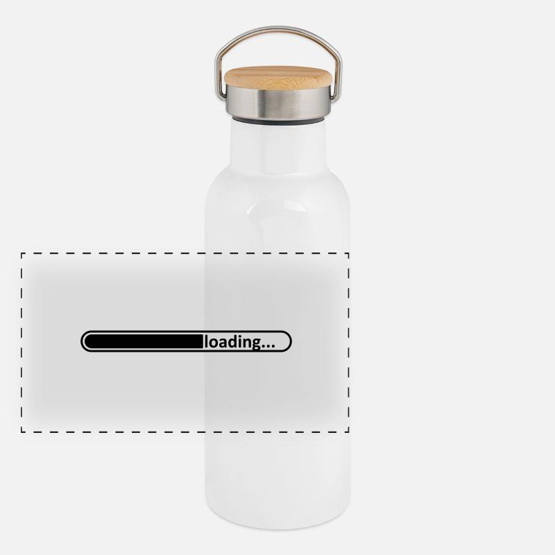 Loading bar / / pregnant / / baby coming / / Panoramic Thermal Bottle with Bamboo Lid