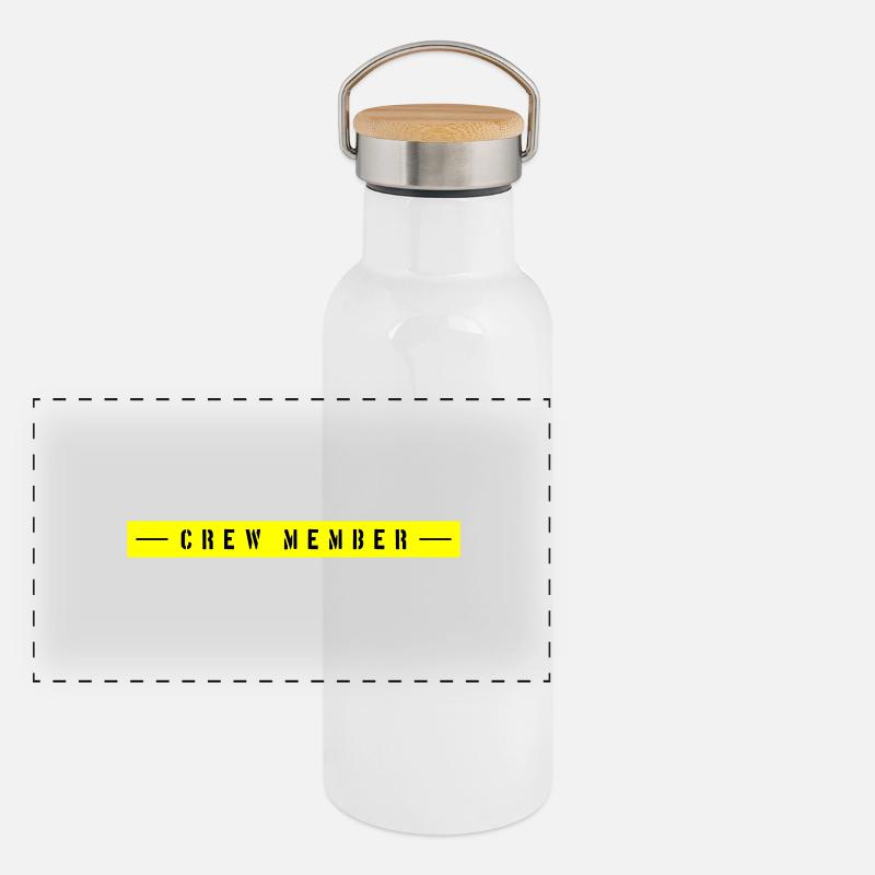 Crew Member Panorama Thermosflasche mit Bambusdeckel