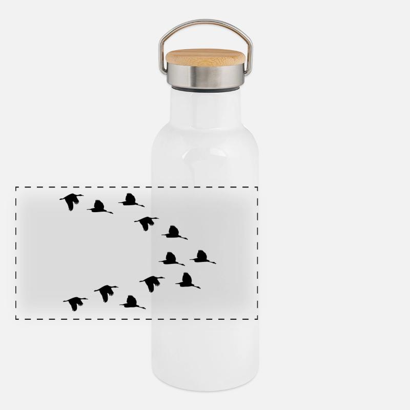 bir D650 Gourde isotherme avec bouchon en bambou