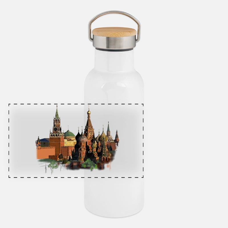 Moscou Gourde isotherme avec bouchon en bambou