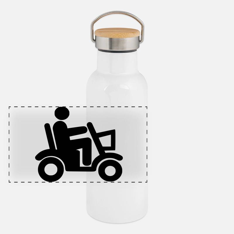 Scooter de mobilité, Fauteuil roulant, Roller, Handicapé # Gourde isotherme avec bouchon en bambou