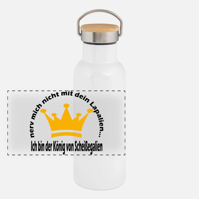 Panorama Thermosflasche mit Bambusdeckel