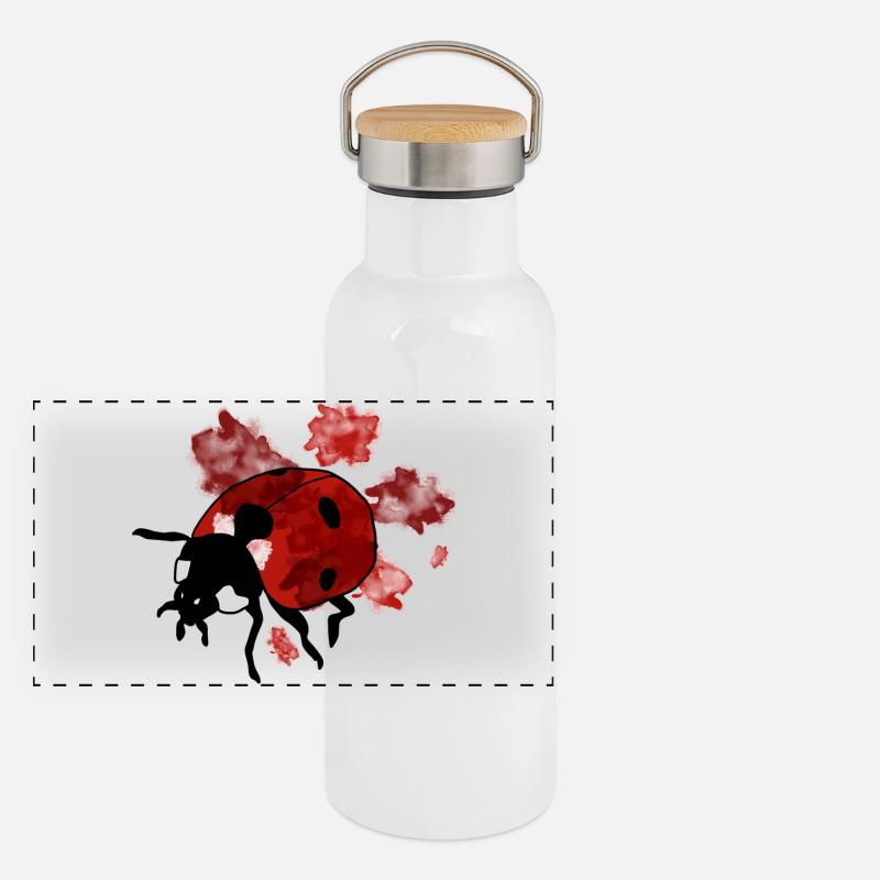 Panorama Thermosflasche mit Bambusdeckel