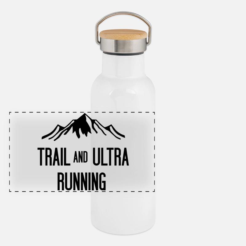 Trail et Ultra Running Gourde isotherme avec bouchon en bambou