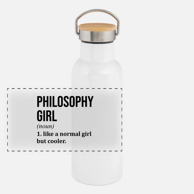 Philosophy Panoramic Thermal Bottle with Bamboo Lid