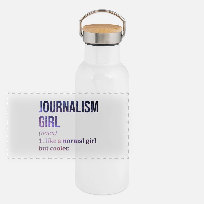 Journalism Panoramic Thermal Bottle with Bamboo Lid