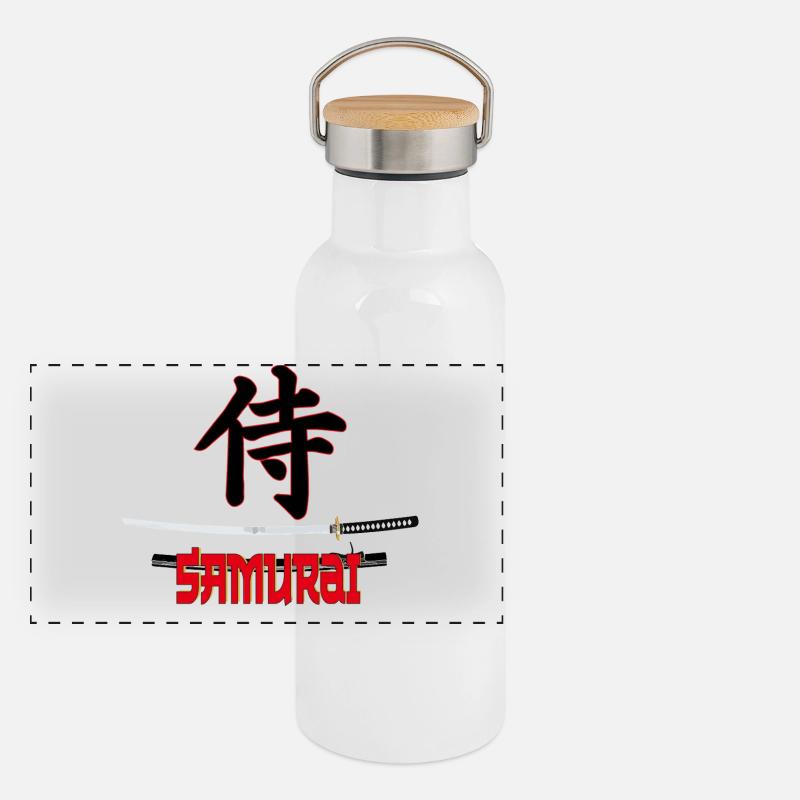 Samurai Panoramic Thermal Bottle with Bamboo Lid