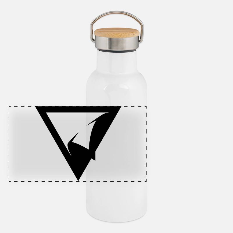 TRIANGLE PATCH Panoramic Thermal Bottle with Bamboo Lid