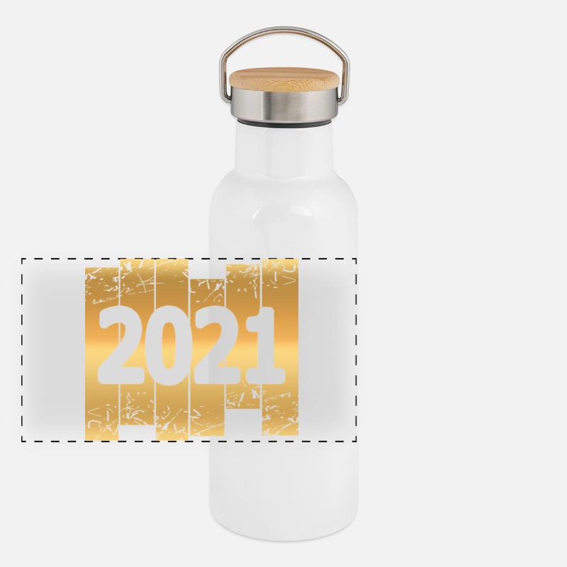 2021 Panorama Thermosflasche mit Bambusdeckel