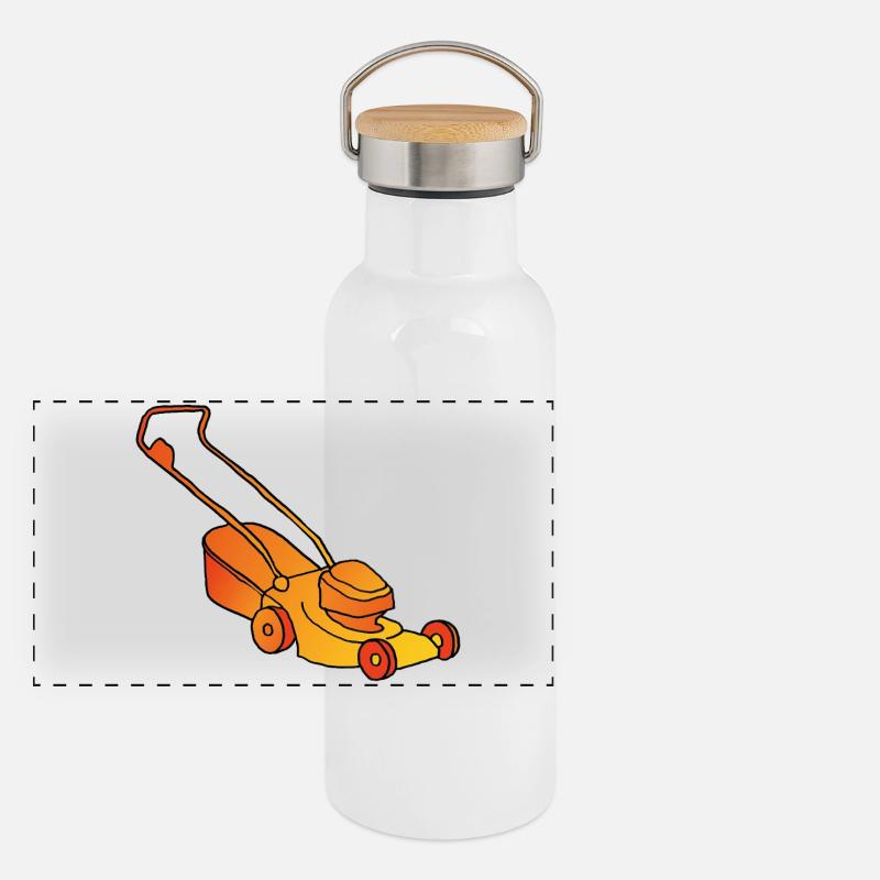 Panorama Thermosflasche mit Bambusdeckel