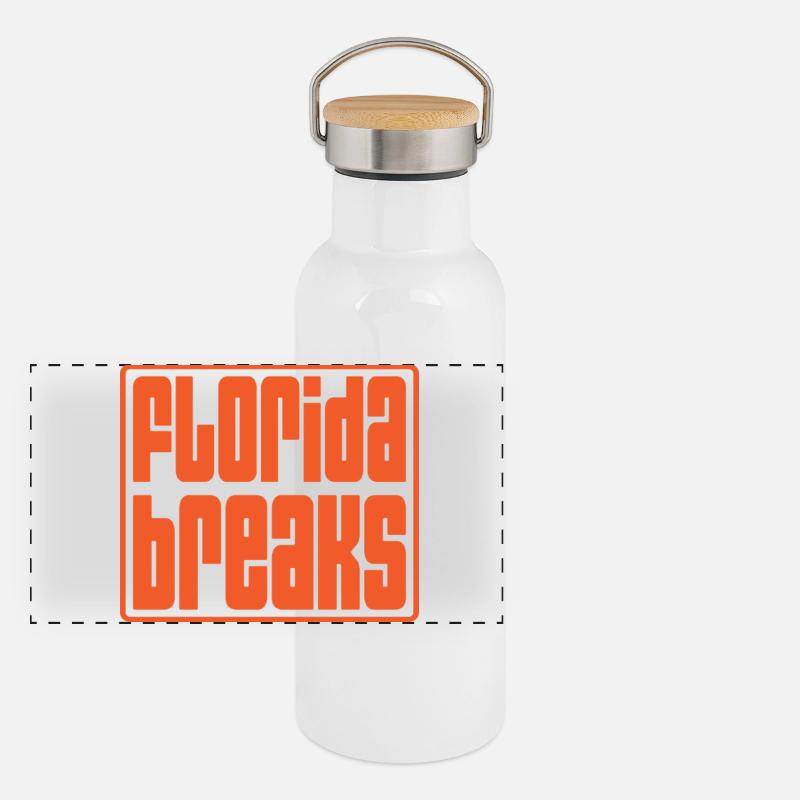 Florida bricht Breakbeat Panorama Thermosflasche mit Bambusdeckel
