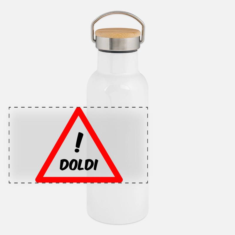 Attention Doldi! Panoramic Thermal Bottle with Bamboo Lid