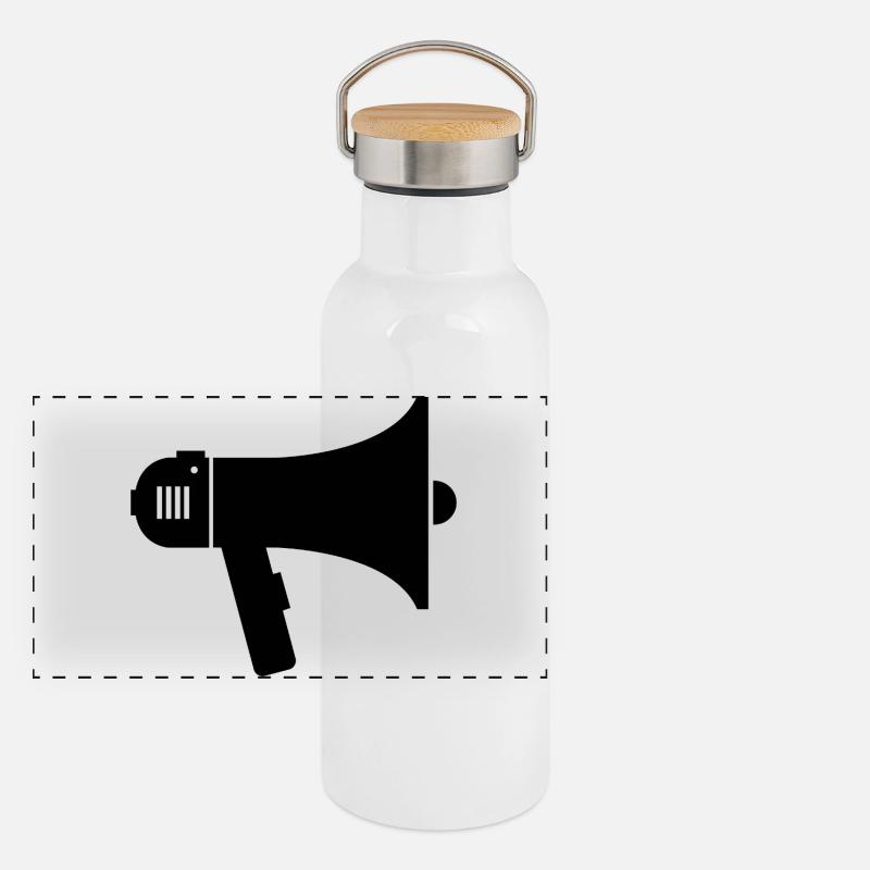 Gourde isotherme avec bouchon en bambou