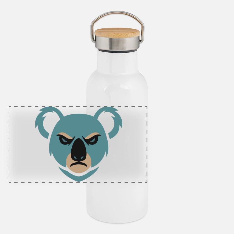 Angry Koala Panoramic Thermal Bottle with Bamboo Lid