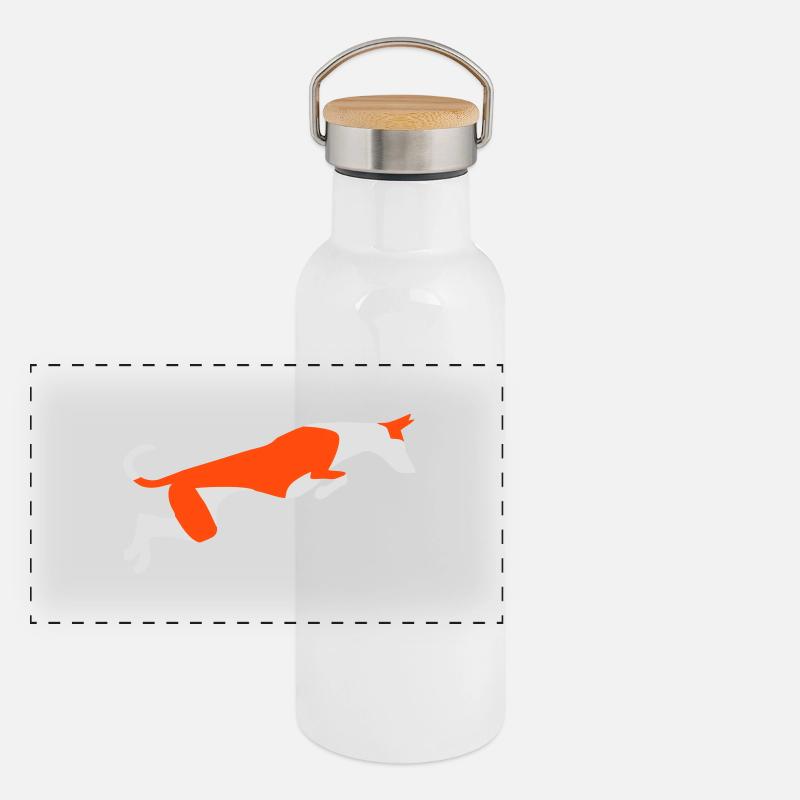 Panorama Thermosflasche mit Bambusdeckel