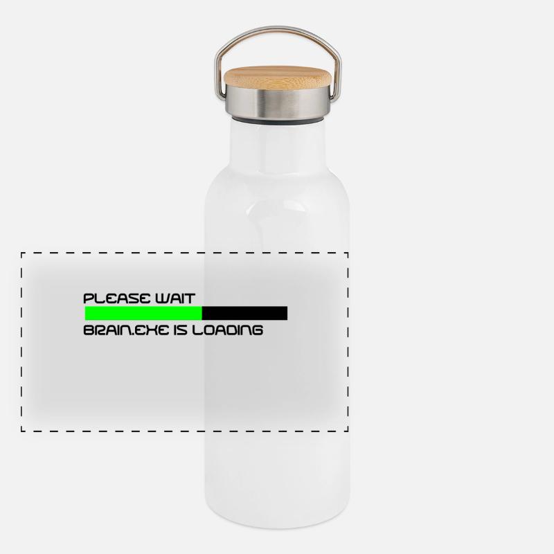 Panorama Thermosflasche mit Bambusdeckel