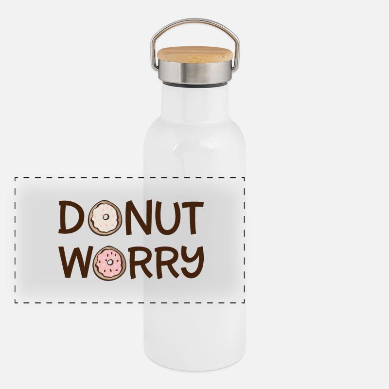 Donut worry Panoramic Thermal Bottle with Bamboo Lid