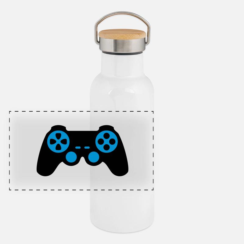 Panorama Thermosflasche mit Bambusdeckel