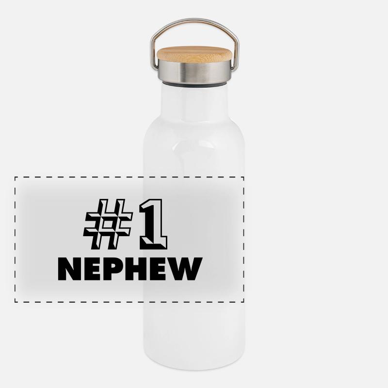 number one nephew Gourde isotherme avec bouchon en bambou