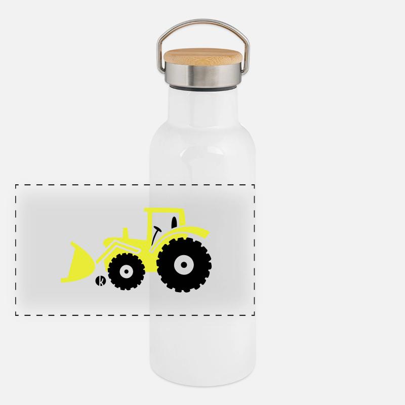 Tractor front loader Bulldog wheel loader with Panoramic Thermal Bottle with Bamboo Lid
