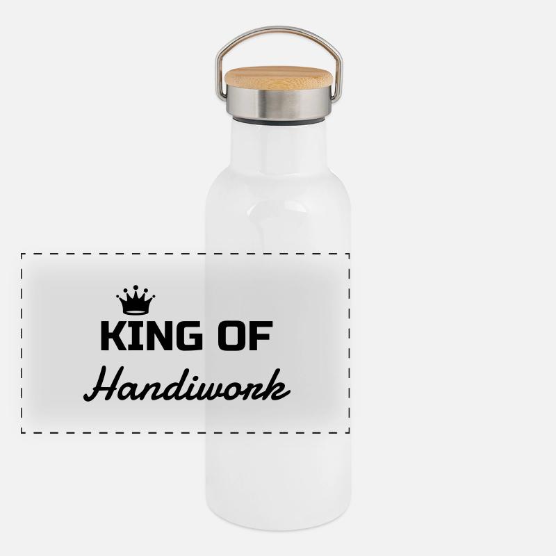 Bricolage / Basteln / Handwerker / DIY Panorama Thermosflasche mit Bambusdeckel