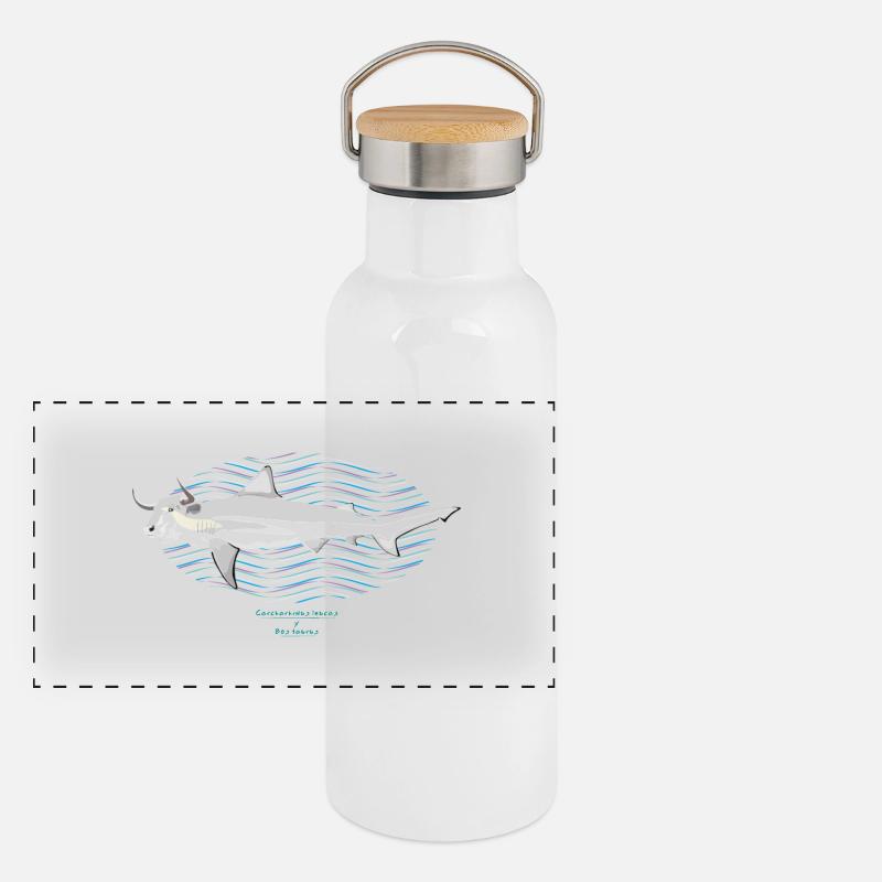 Bull Shark / Hybride Gourde isotherme avec bouchon en bambou