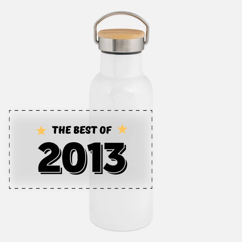 Das Beste aus 2013 Panorama Thermosflasche mit Bambusdeckel