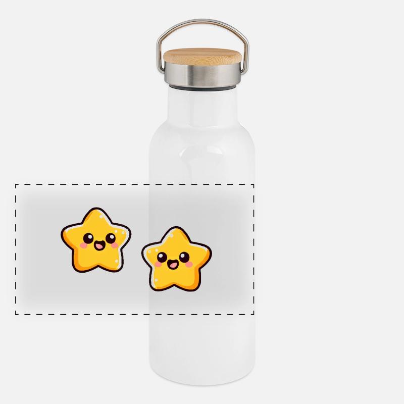 Bande dessinée Star 2 Gourde isotherme avec bouchon en bambou