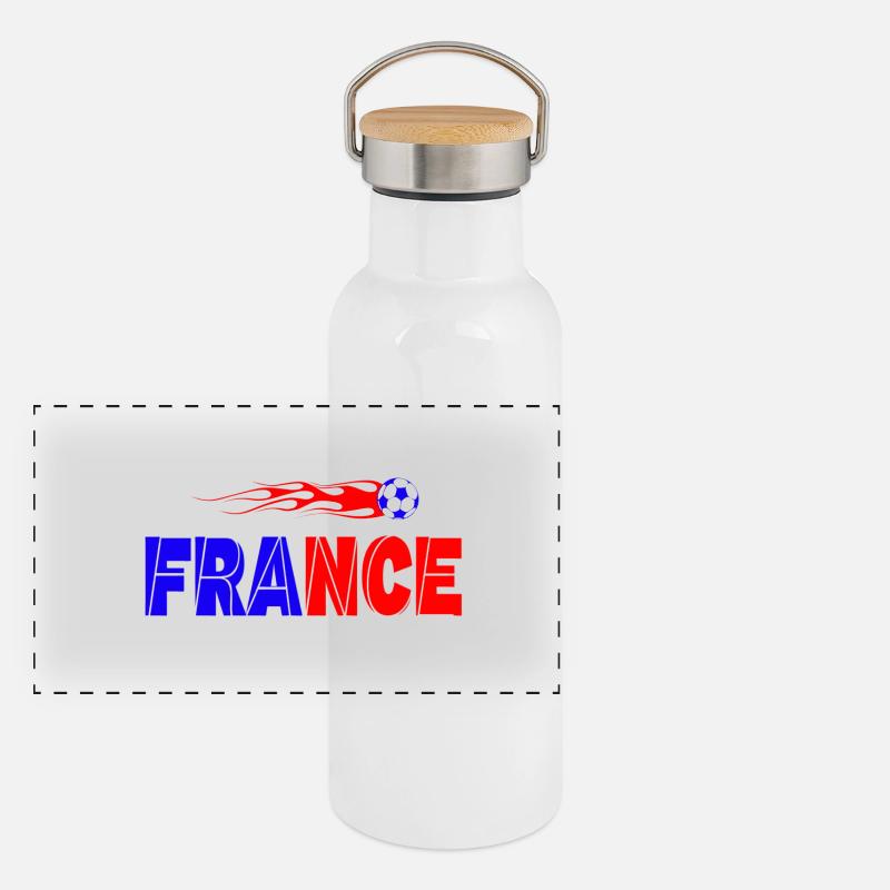 france Gourde isotherme avec bouchon en bambou