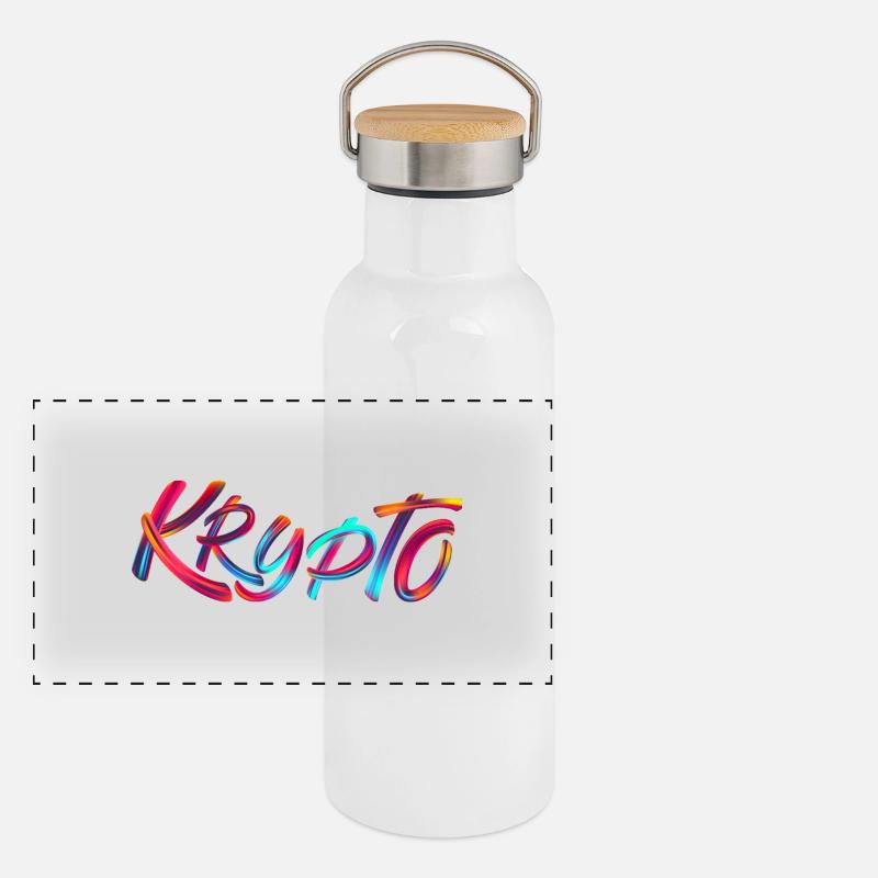 Panorama Thermosflasche mit Bambusdeckel